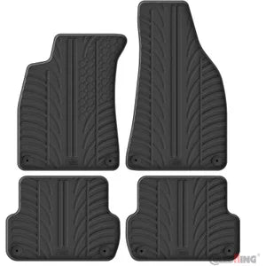 Tapetes de Borracha Audi A4 8E 2001-2008 / Seat Exeo (T profile 4 Tapetes + Clips de encaixe)