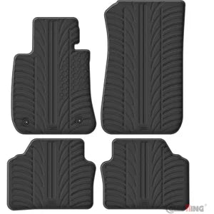 Tapetes de Borracha BMW 3 Series E90/E91 2005-2012 (T profile 4 Tapetes + Clips de encaixe)