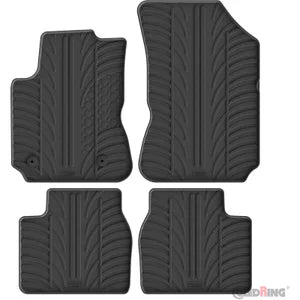 Tapetes de Borracha Audi A4 1996-2000 (T profile 4 Tapetes + Clips de encaixe)