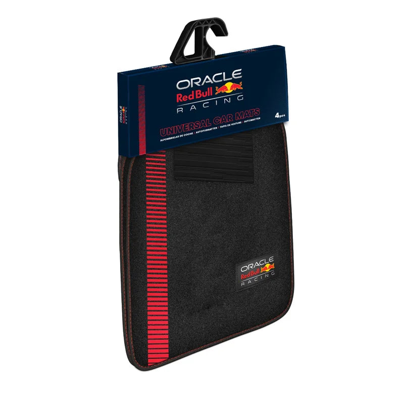 Red Bull Oracle Conjunto de 4 tapetes auto universais - Preto/Vermelho