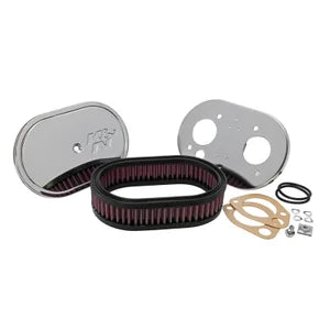 K&N Custom Racing Assembly Small Oval suitable for Weber 40 DCOE Assembly height 47mm (56-1270)