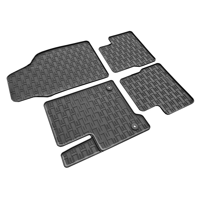 Tapetes de Borracha Fiat 500 Hybrid 2026- (4 tapetes + clips de encaixe)