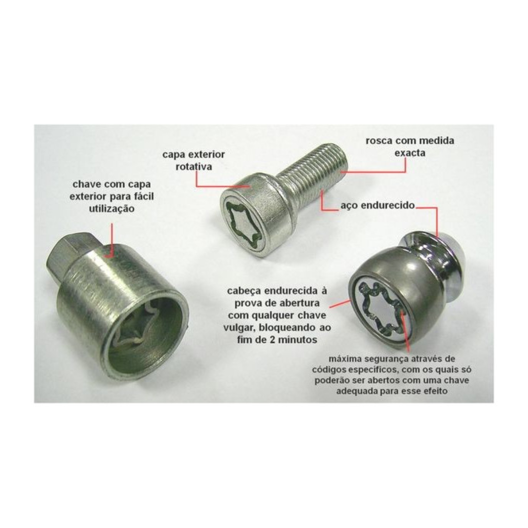 Parafusos Segurança M14X1.5 FARAD Starlock C4