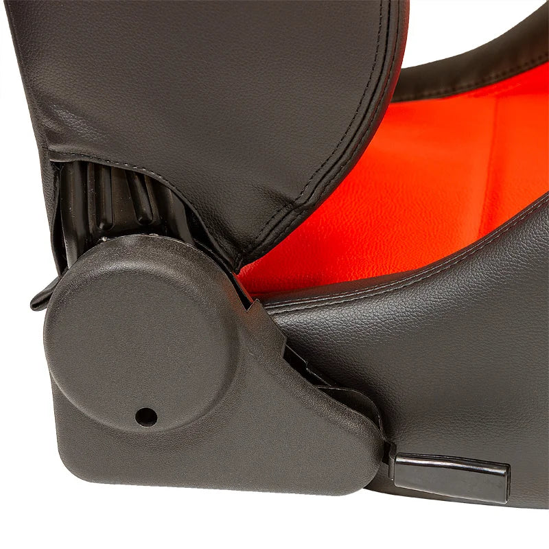Eco Soft Black/Red Synthetic Leather Backpacks