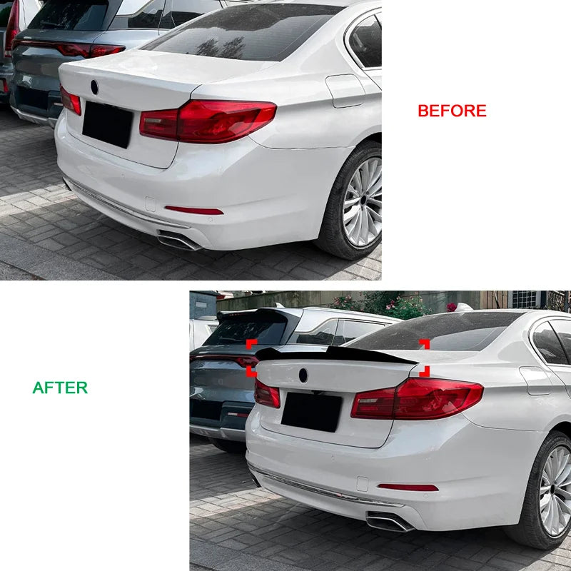 Spoiler Aileron Traseiro para BMW 5-Series G30 Sedan 2016-2023 (ABS Glossy Black)