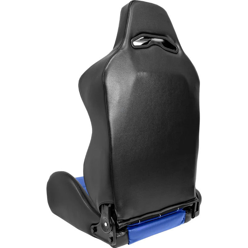 Backets Eco Soft Preto / Azul em Pele Sintética