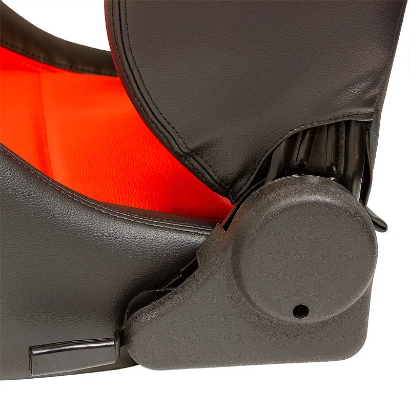 Eco Soft Black/Red Synthetic Leather Backpacks