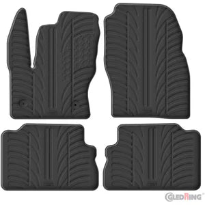 Tapetes de Borracha Ford Kuga 2016-2019 (T profile 4 Tapetes + Clips de encaixe)