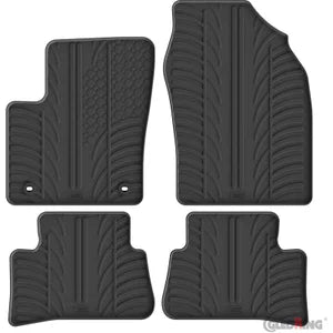 Tapetes de Borracha Toyota C-HR (HEV) 2023- (T profile 4 Tapetes + Clips de encaixe)