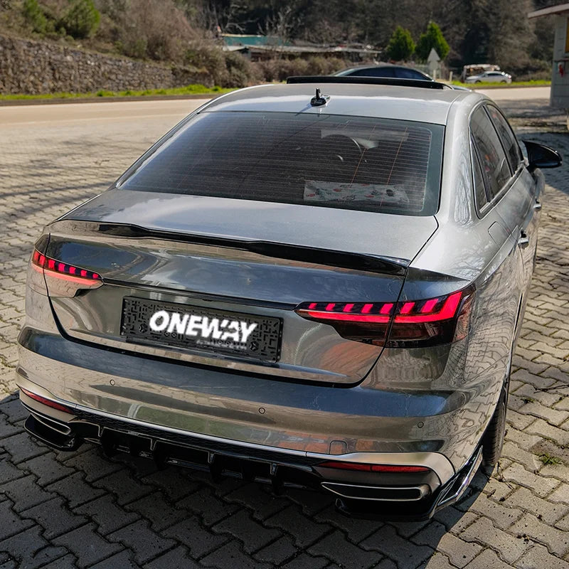 Difusores Traseiros Audi A4 (B9) Sedan/Avant S4/S-Line Facelift 2019-2024 - Gloss black