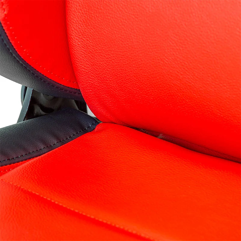 Eco Soft Black/Red Synthetic Leather Backpacks