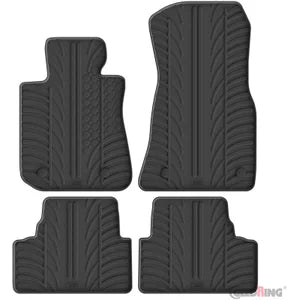 Tapetes de Borracha BMW i4 (G26) 2021- (T profile 4 Tapetes + Clips de encaixe)