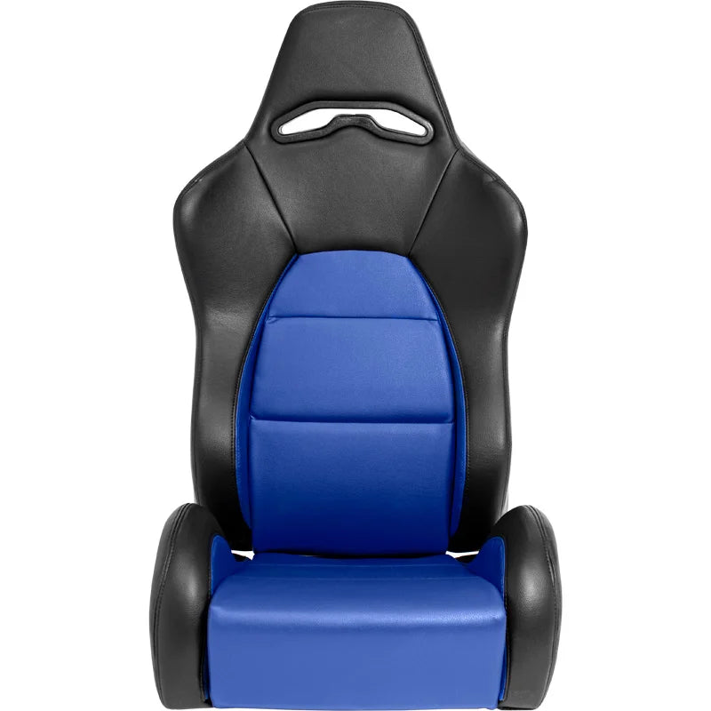 Backets Eco Soft Preto / Azul em Pele Sintética