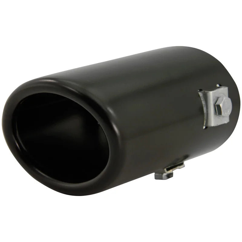 Ponteira de Escape AutoStyle Preta - oval 80x60mm x 105mm