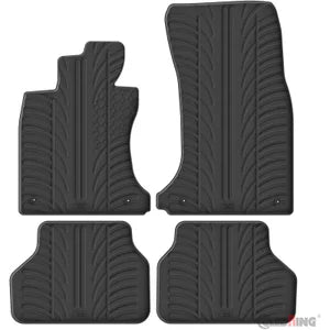 Tapetes de Borracha BMW 5 Series E60/E61 2004-2010 (T profile 4 Tapetes + Clips de encaixe)