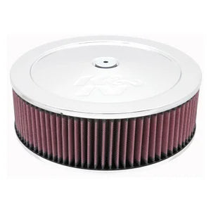 K&N Round Air Filter Assembly - 186mm flange 279mm diameter 114mm height (60-1230)