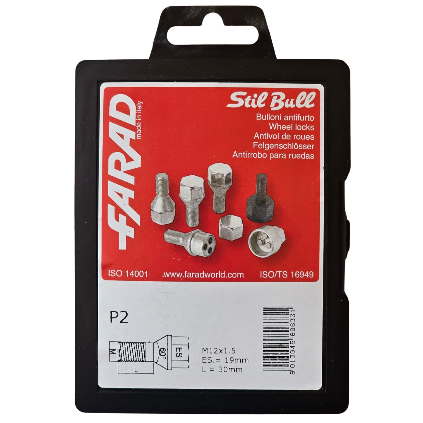 M12X1.5 FARAD STIL BULL P2 Safety Screws