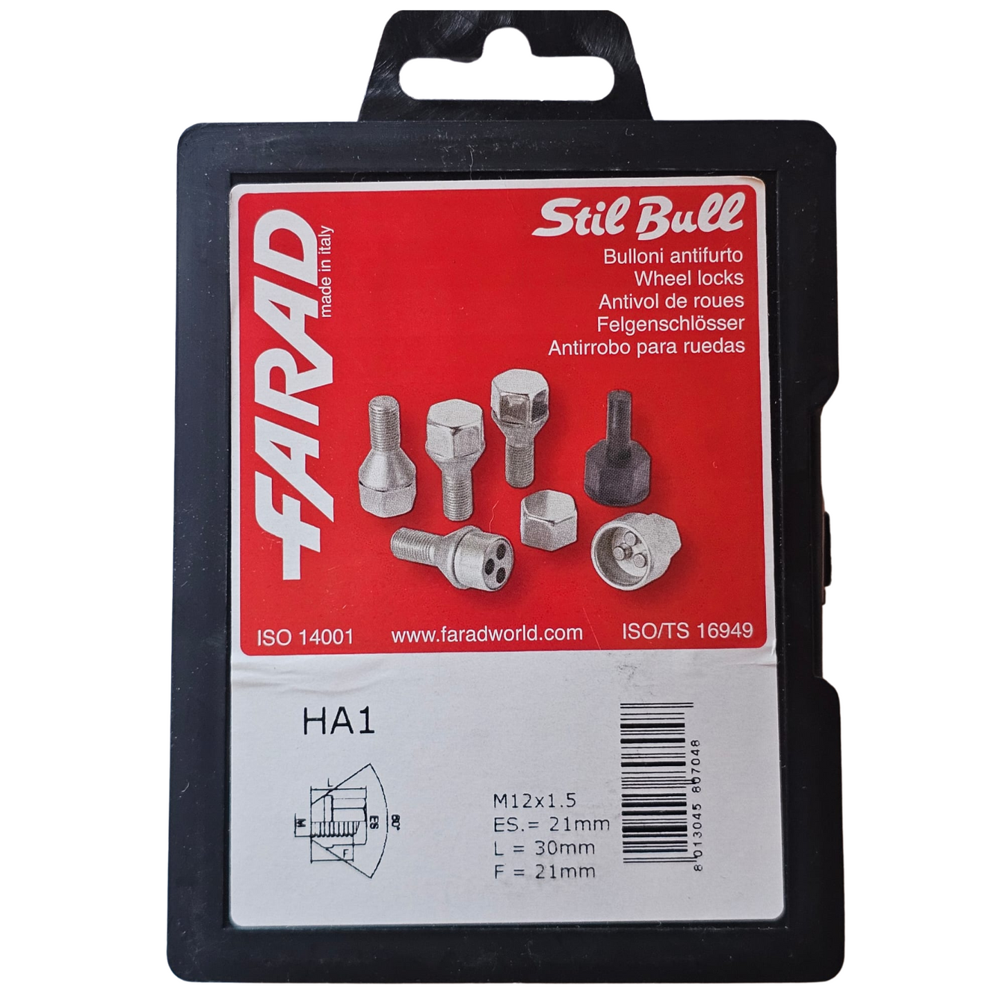 M12X1.5 FARAD Safety Nuts STIL-BULL HA1