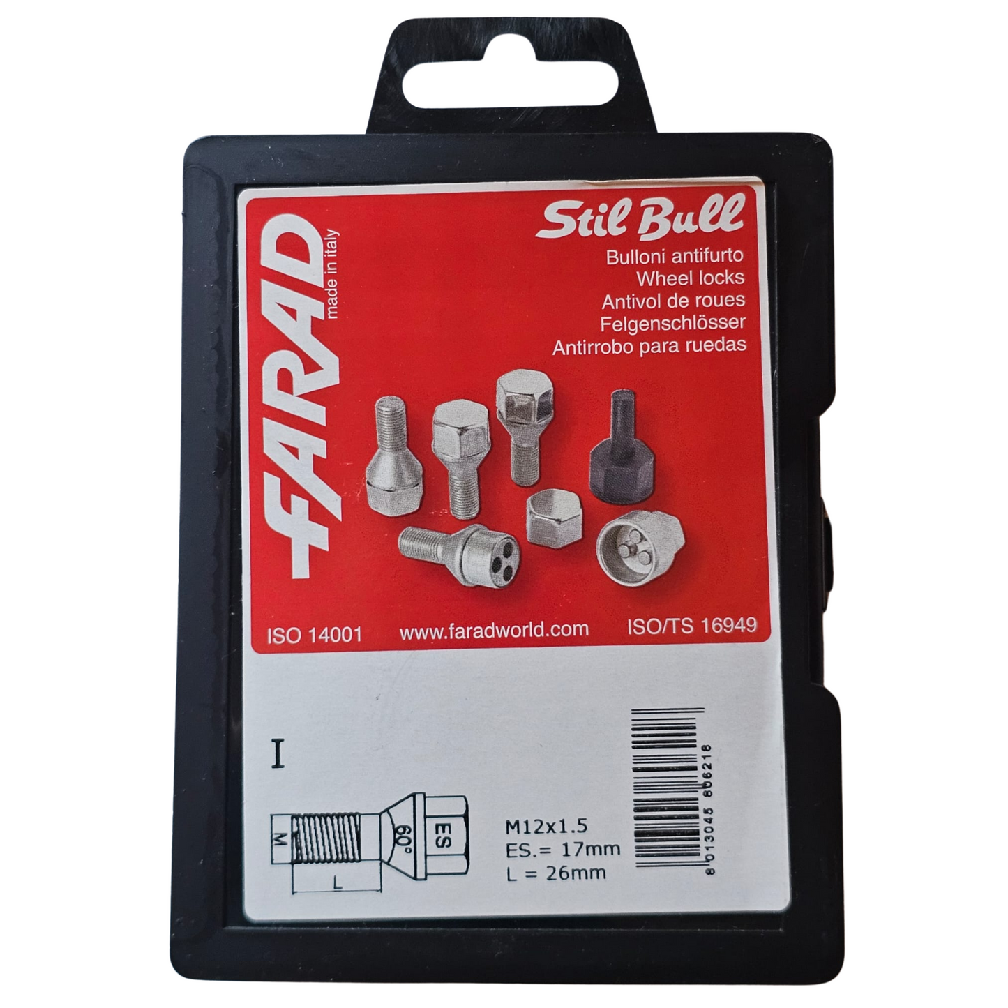 Parafusos Segurança M12X1.5 FARAD STIL-BULL I