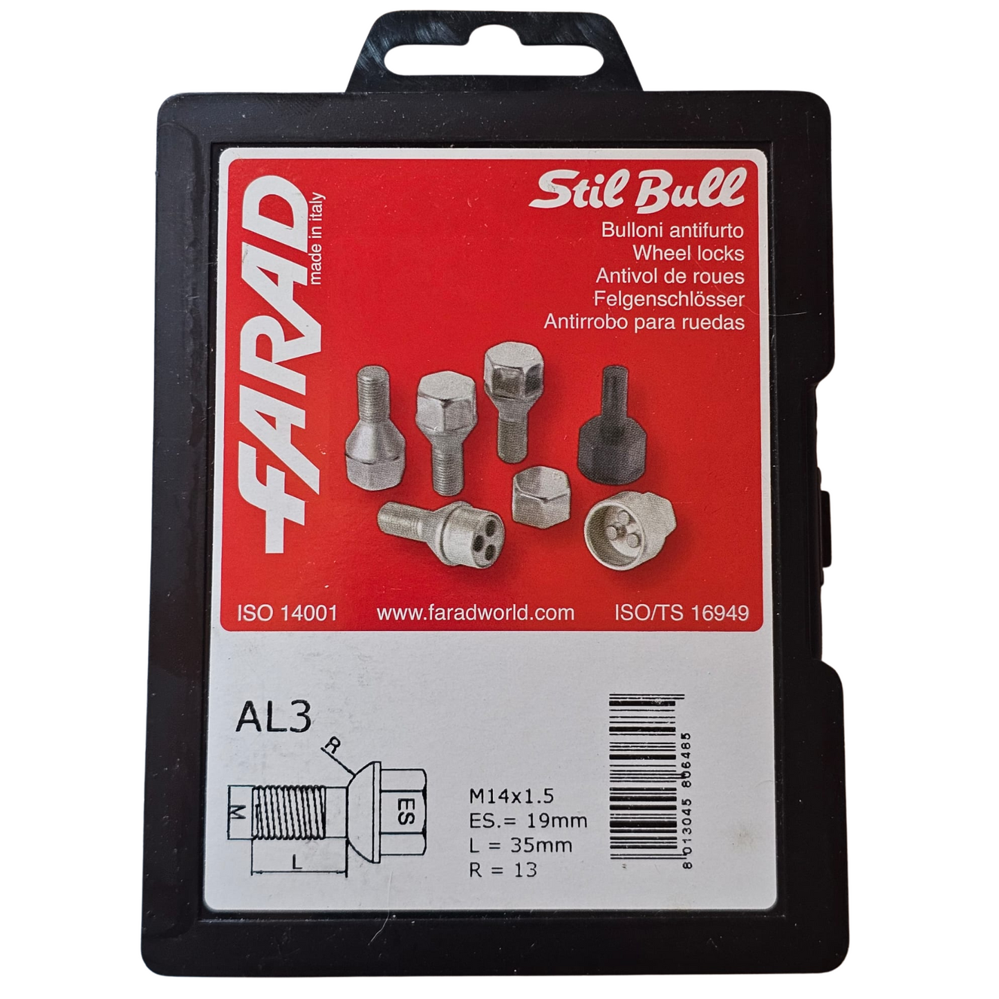 Parafuso Segurança M14X1.5 FARAD STIL BULL AL3