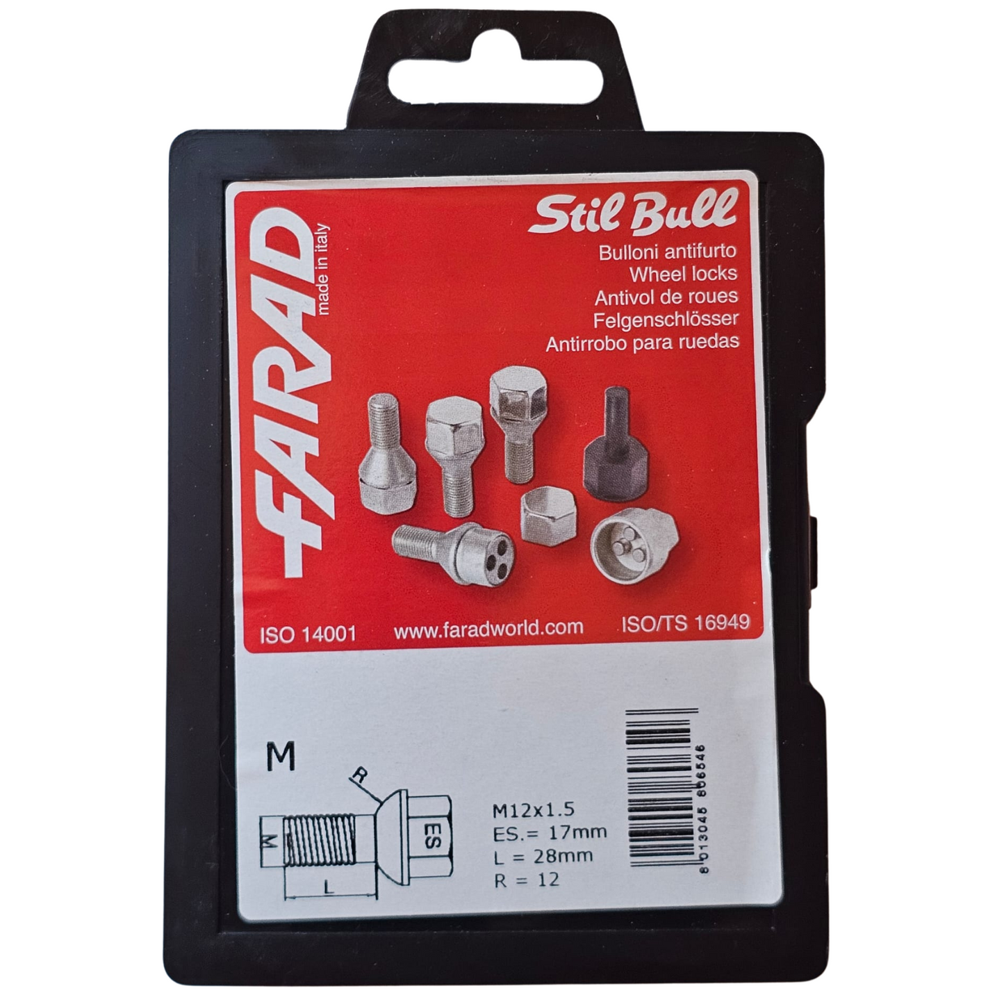 M12X1.5 FARAD STIL BULL M Safety Screw