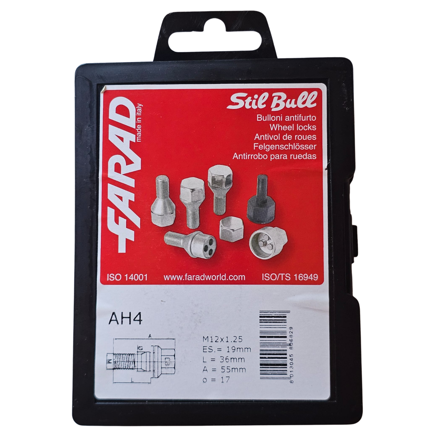M12X1.25 FARAD STIL-BULL AH4 Safety Screws