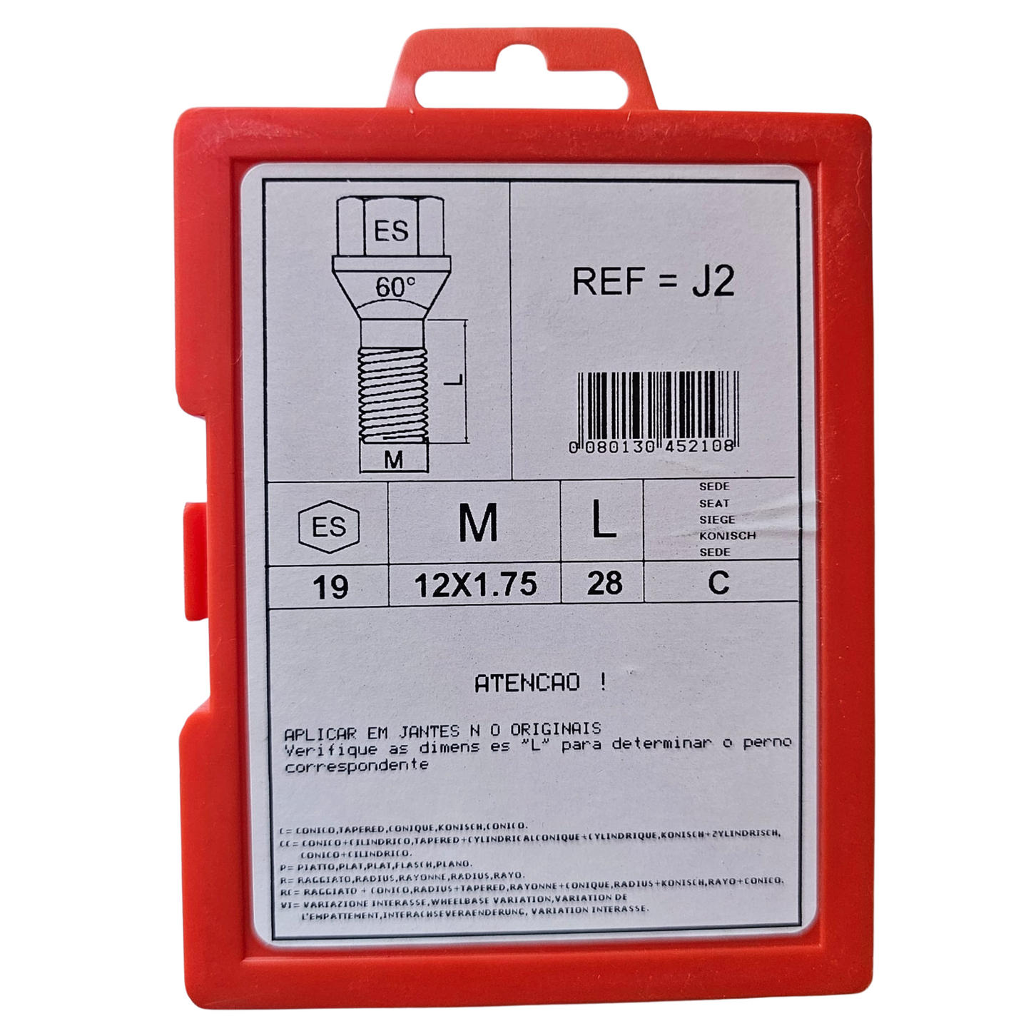 M12x1.75 FARAD STIL BULL J2 Security Screws