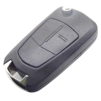 Opel retractable key housing 2 buttons blade HU100