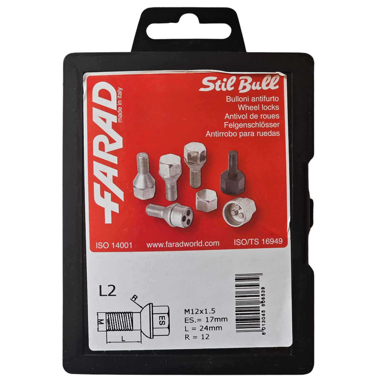 Security Screws M12x1.5 FARAD STIL BULL L2