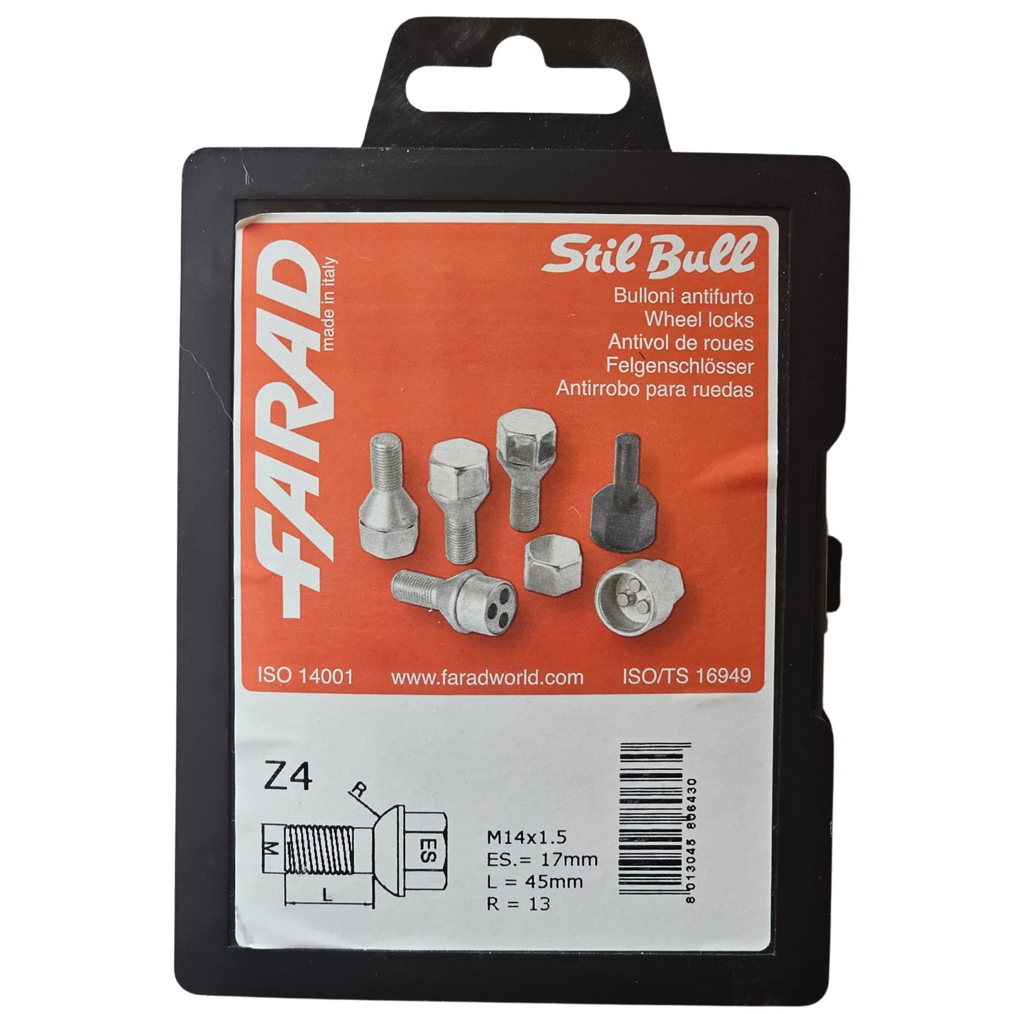 Parafusos Segurança M14x1.5 FARAD STIL BULL Z4 Mercedes