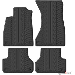 Tapetes de Borracha Audi A4 2015-2021 & FL 2021- (T profile 4 Tapetes + Clips de encaixe)