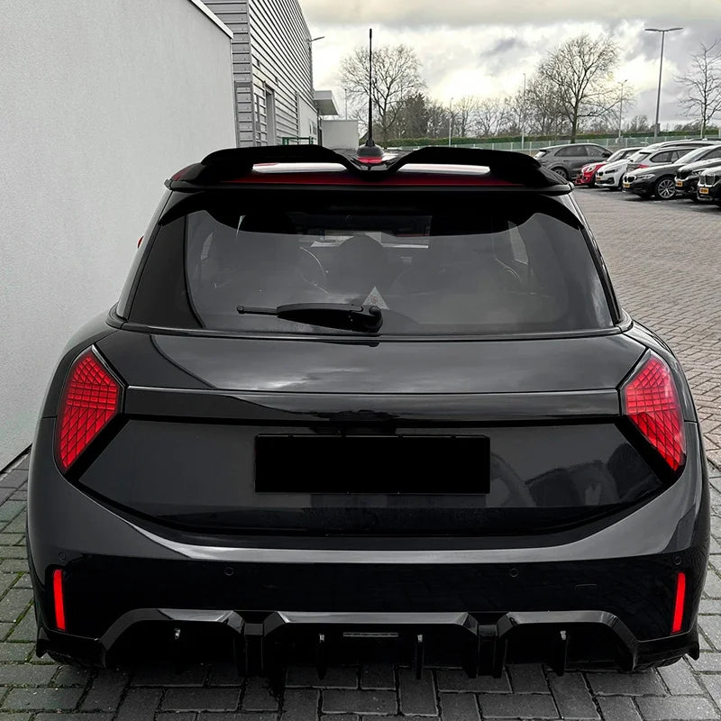 Aileron Spoiler Cap para Mini F65/F66/J01 Cooper S JCW 2024- (ABS Glossy Black)