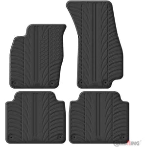 Tapetes de Borracha Audi A8 (4N) 2018- (T profile 4 Tapetes + Clips de encaixe)