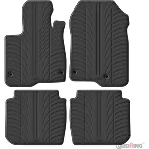 Tapetes de Borracha Honda CR-V VI (RS_) Hybrid 2023- (T profile 4 Tapetes + Clips de encaixe)
