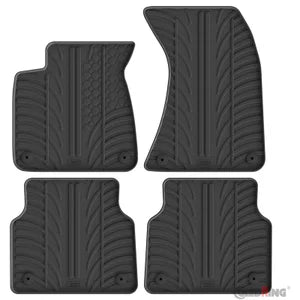 Tapetes de Borracha Audi A8 (4H) 2010-2017 (T profile 4 Tapetes + Clips de encaixe)