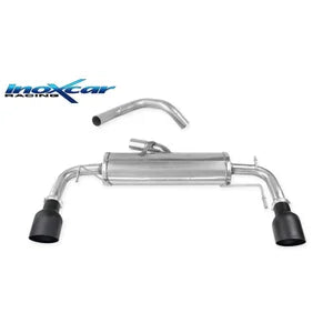 Panela InoXcar Dupla Fiat 500 Abarth 1.4T-Jet (135-160HP) 2008- + Cabrio 2010- 100mm Ceramic Black Edition (Ø48mm)