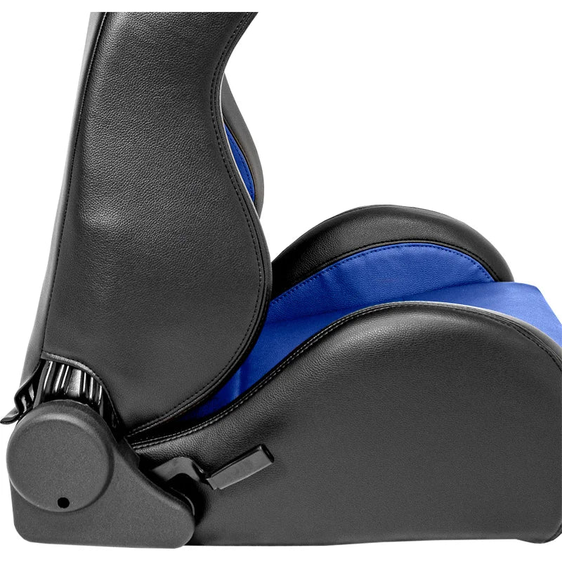 Backets Eco Soft Preto / Azul em Pele Sintética