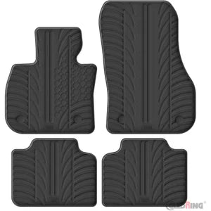 Tapetes de Borracha BMW 2 Series (U06) Active Tourer 2021- excl. Plug-in-Hybrid (T profile 4 Tapetes + Clips de encaixe)