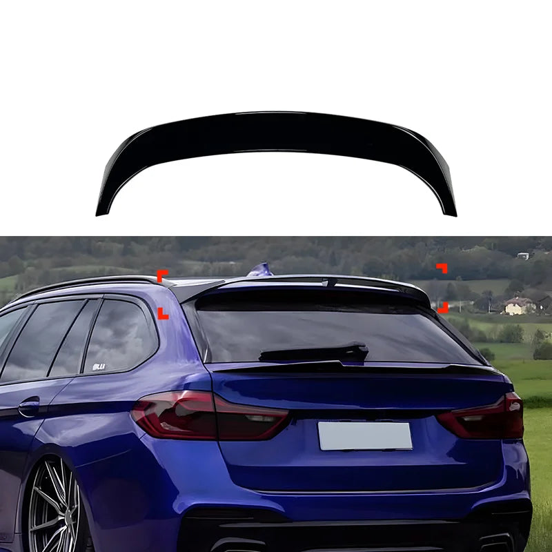 Aileron Spoiler Cap para BMW 5-Series G31 Touring 2017-2024 (ABS Glossy Black)