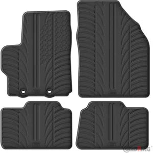 Tapetes de Borracha Toyota Aygo X / Cross Facelift 2023- (T profile 4 Tapetes + Clips de encaixe)