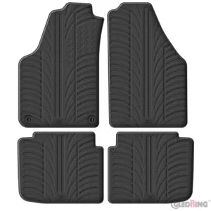 Tapetes de Borracha Fiat Idea 2006- / Lancia Musa 2007- (T profile 4 Tapetes + Clips de encaixe)