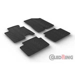 Tapetes de Borracha Hyundai i30 9/2015-1/2017 & Kia Cee'd 9/2015-5/2018 (T profile 4 Tapetes + Clips de encaixe)
