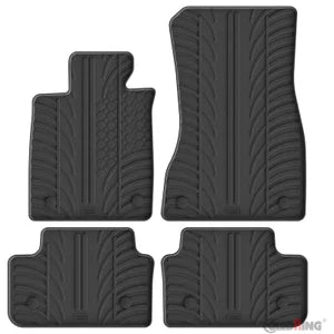 Tapetes de Borracha BMW 5-Series G60 Sedan 2023- excl. i5 (T profile 4 Tapetes + Clips de encaixe)