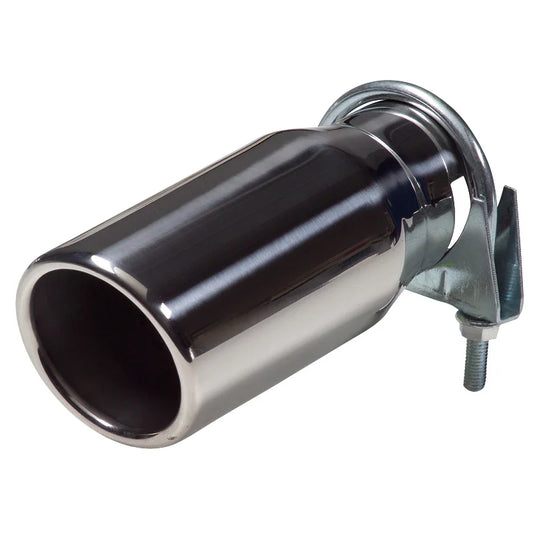 Ponteira de Escape AutoStyle em Inox Redonda 76mm comprimento 178mm