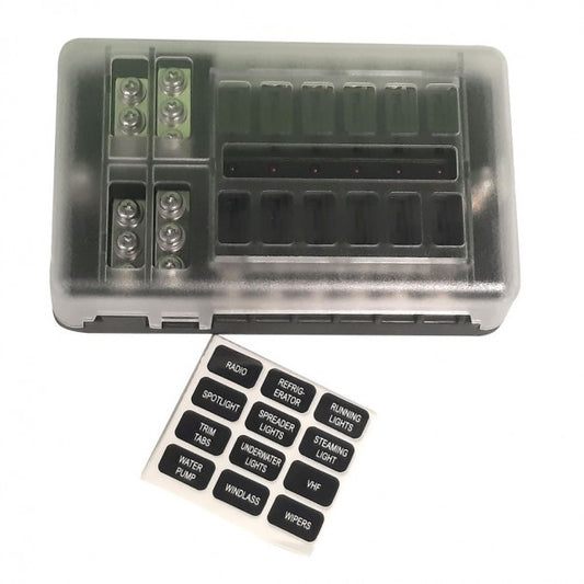 Fuse holder with warning light