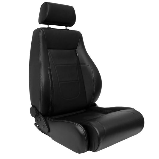 Backet Retro II em pele sintética + costuras prateadas