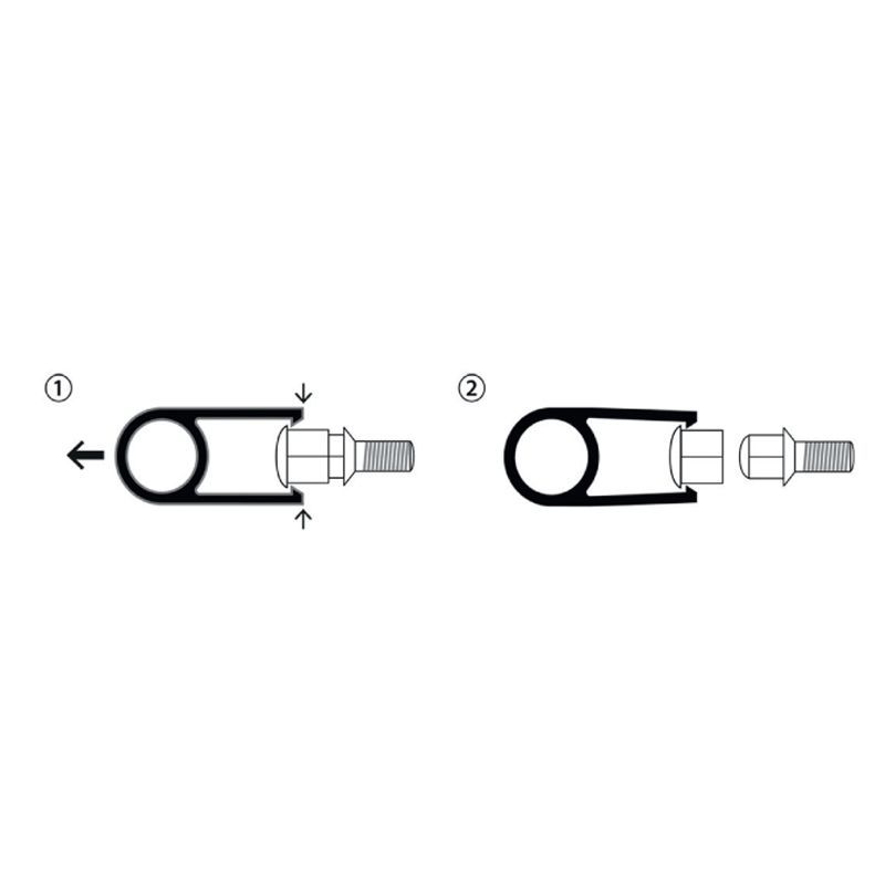 Conjunto de tampas porca/parafuso roda universal- 17mm conj. de 20+1 peças Vermelho