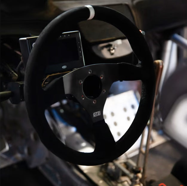 PRO Suede GT2i Steering Wheel Black/Flat Black