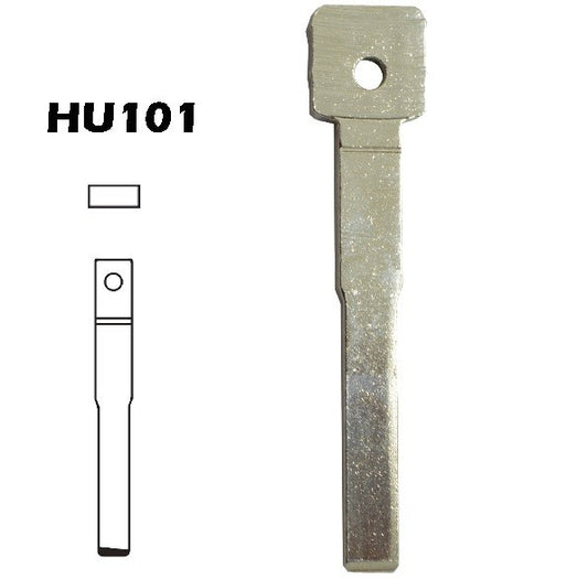 Lamina para caixa plástica com suporte transponder chave HU101