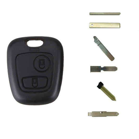 2-button key shell for Citroën Peugeot Toyota